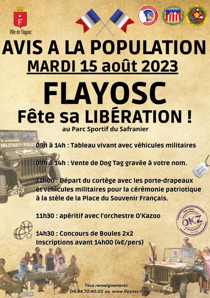 F Te De La Lib Ration Ville De Flayosc Premi Re Porte Du Haut Var